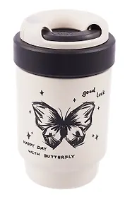 Термостакан Butterfly (пластик/металл) (500мл)