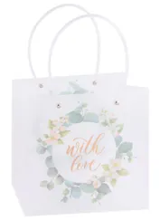 Пакет А5 22*21,5*10 "Цветочный венок" жен., пластик, ассорти