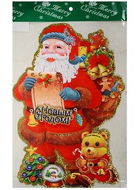 Декор для окна С Новым годом (36х23)