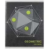 Тетрадь в клетку Listoff, Geometric, 96 листов, в ассортименте