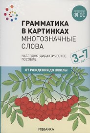 Грамматика в картинках. Многозначные слова. Наглядно-дидактическое пособие