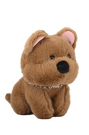 Мягкая игрушка Собачка с банданой (коричневая) (25см) (12-202509-BNT-45)