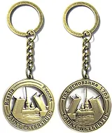 Сувенир, АКМ, Брелок, металлический, "Мосты", рельеф,  цвет  бронза