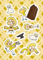 Лист Стикеров 13 Карт. Феликс. Земля Королей