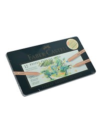 Карандаши пастельные 12цв "Pitt", метал.кор, Faber-Castell