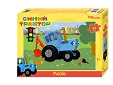 Пазл 35 "Синий трактор" (Биг Папа)