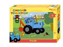 Пазл «Синий трактор» 35 элементов, Step Puzzle