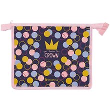 Папка для тетрадей «Shiny Crown» А5, пластик, на молнии, schoolФОРМАТ