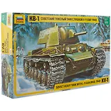 Сборная модель ЗВЕЗДА, Танк, КВ-1, образца 1940 г, с пушкой, Л-11, 1:35