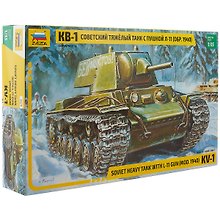 Сборная модель «Советский тяжелый танк КВ-1 (обр. 1940 г.) с пушкой Л-11», ZVEZDA (3624)