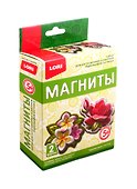 Набор для творчества LORI Магниты из гипса Чудесные цветы Пз/Г-016 - 0