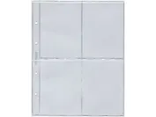 Комплект листов для открыток, фото и бон 245*310мм на 4 ячейки формата Grand 5шт