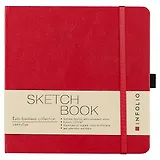 Скетчбук "Euro business", 64 листа, красный, 15х15 см