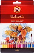 Карандаши цветные акварельные «Mondeluz», Koh-i-Noor, 36 цветов - 0