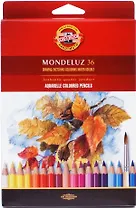 Карандаши цветные Koh-I-Noor, Mondeluz, акварельные 36 цветов