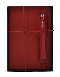 Набор канцелярский «Cherry» (книга для записей с чехлом для ручки, ручка шариковая)