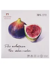 Планшет д/акварели с хлопком "Инжир"208х208мм, 200г 70% хлопок 20 л.