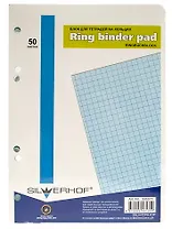 Сменный блок для тетрадей 50л кл. голубой, Silwerhof