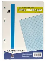 Сменный блок для тетрадей 50л кл. голубой, Silwerhof
