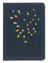 Записная книжка А6 80л кл. "GALLERY. Ночной  (NEW)" иск.кожа с поролоном, термотиснение, ляссе, скругл.углы, инд.уп.