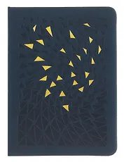 Записная книжка А6 80л кл. "GALLERY. Ночной  (NEW)" иск.кожа с поролоном, термотиснение, ляссе, скругл.углы, инд.уп.