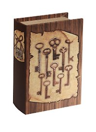 Шкатулка-книга сейф МДФ Ключи (39517) (17х11х5)