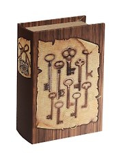 Шкатулка-книга сейф МДФ Ключи (39517) (17х11х5)