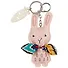 Брелок цветной Зайчик с шарфиком (PU) (13,5 см) (12-7260A-1) - 0