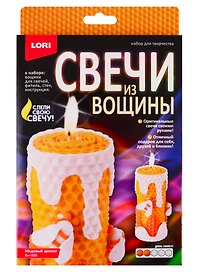 Набор для творчества LORI Свечи из вощины Медовый аромат Вн-008