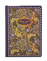 Книга для записей "У.Моррис" А5, 128 листов, твердая обложка, в ассортименте