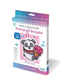 Набор для творчества Origami. Набор алмазных фигурок с магнитом и ленточкой «Веселая панда»