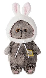 Игрушка мягкая Budi Basa, Басик BABY в шапке-зайка, 20см