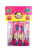 Жевательная конфета Кислошок - фруктовая дорожка 10 КЛУБНИКА 120гр