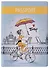 Обложка для паспорта СПб Девушка с зонтиком на велосипеде (ОП2019-220) - 0