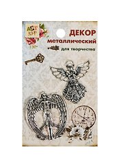 Набор Декор металл Ангел-хранитель (807406) (2шт) (Арт Узор) (упаковка)