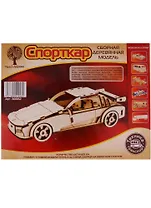 Набор для творчества, ЧУДО-ДЕРЕВО Сборная деревянная модель Спорткар 80082