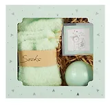 Подарочный набор Mint Dream (бомбочка, носочки, открытка) (16х16) (12-Guangfa-P3)