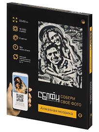 Алмазная мозаика 22х30 см. Серия "СЕЛФИКОНСТРУКТОР". 6 цветов. Классик (Арт.СКА-2452)