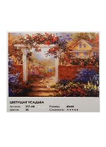 Набор для живописи на холсте Цветущая усадьба (317-AB) (40х50см) (35цв.) (Белоснежка) (коробка)