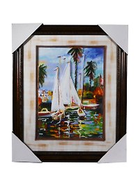 Декоративная картина из ПВХ (объемное литье) в рамке из МДФ (29367) (32,5х40)