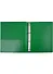 Папка 4 кольца А4 25мм "STANDARD", пластик 0,7мм, зеленая - 1
