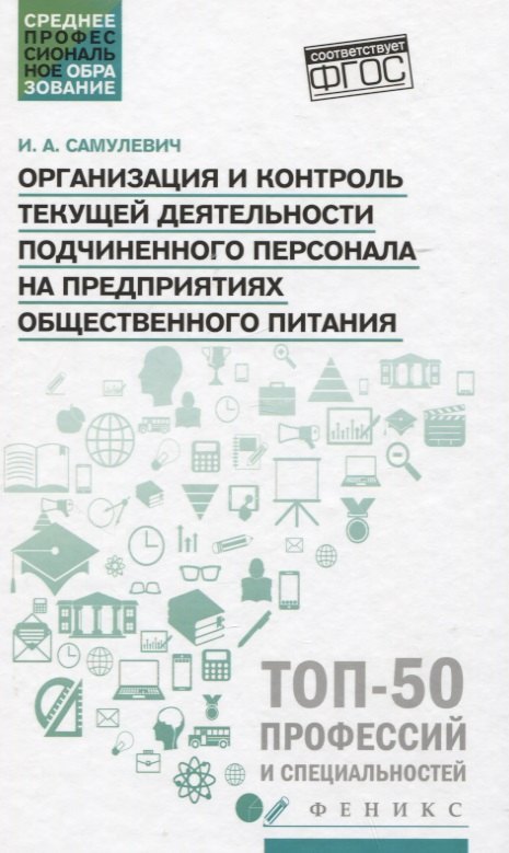 

Организация и контроль текущей деятел. подчинен. персонала на предприят. общест. питания