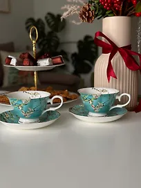 Набор 2 чайные пары Цветущий миндаль