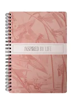 Блокнот А5 80 листов, клетка, "Floreale. Coral"