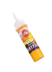 Краска акриловая по стеклу для ВИТРАЖА, Olki прозрачная, во флаконе с носиком 20 мл, 20 мл., желтая