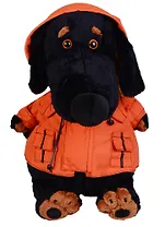Мягкая игрушка Такса Ваксон в оранжевой ветровке (29 см) (Vaks29-010)