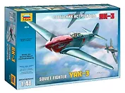 Сборная модель ЗВЕЗДА, Самолет, Советский истребитель ЯК-3", 1:48"