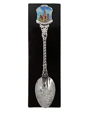 Ложка сувенирная Москва ХВБ (металл, фольга) (цв.серебро) (221CHE-19-18)