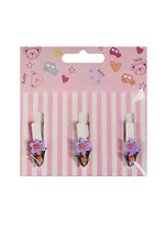 Набор прищепок декоративных, 3 шт, полистоун,незабудка