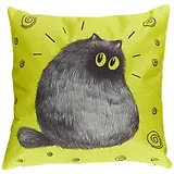 Подушка Fat cat (43х43) (текстиль) (12-11403-XCT12)